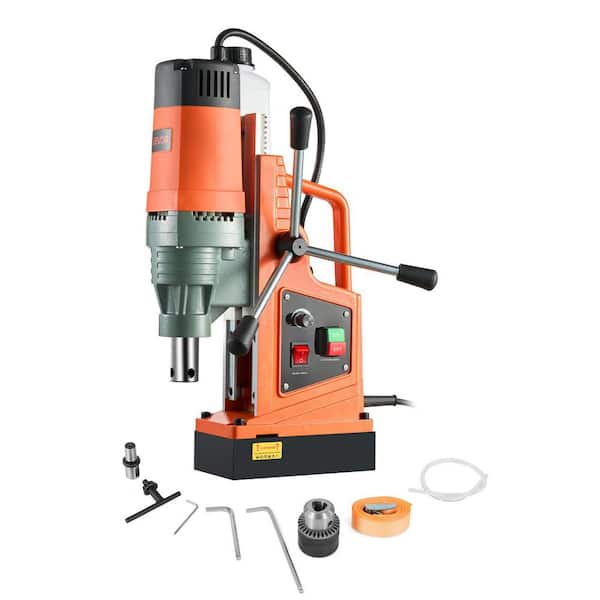 Magnetic Drill, 1550W Motor 2 in. Boring Diameter, 2922 lbf Portable Electric Mag Drill Press, 0-500 RPM Variable Speed