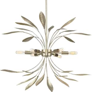 Mariposa 5-Light Gilded Silver Luxe Hanging Pendant Light