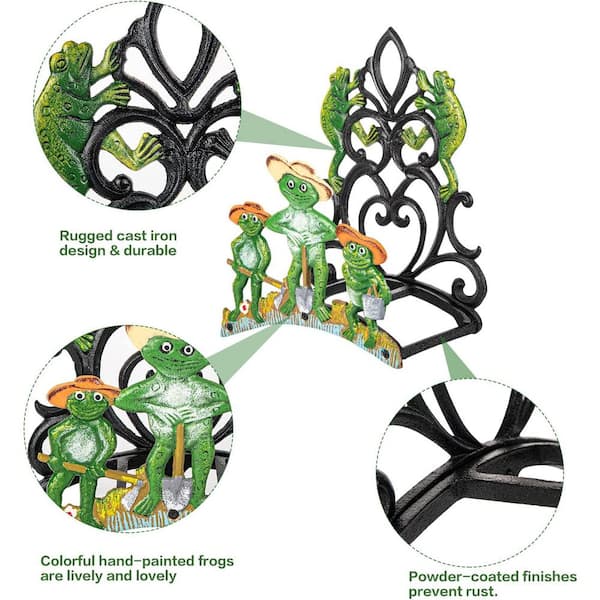 Cubilan - Garden Hose Holder Wall Mounted, Large Capacity and Heavy Duty Cast Iron Water Hose Holder for Outside
