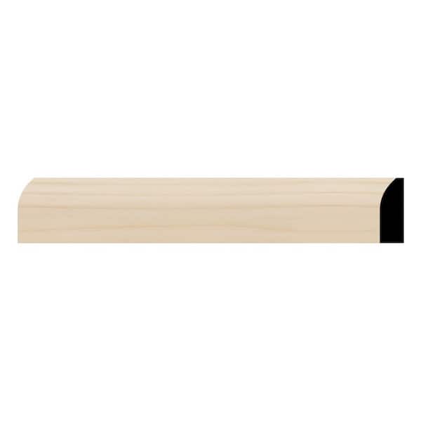 Ekena Millwork WM827 0.38 in. D x 1.25 in. W x 96 in. L Wood (Alder) Modern Casing Moulding