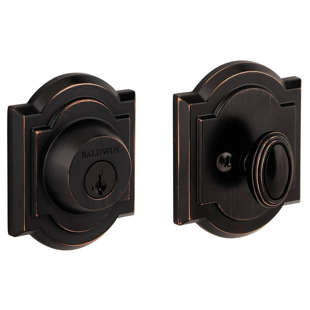 Venetian Bronze Single Cylinder Door Deadbolt