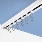 Ceiling Track Set 6 ft. to 12 ft. Medium for Spaces Wide in White