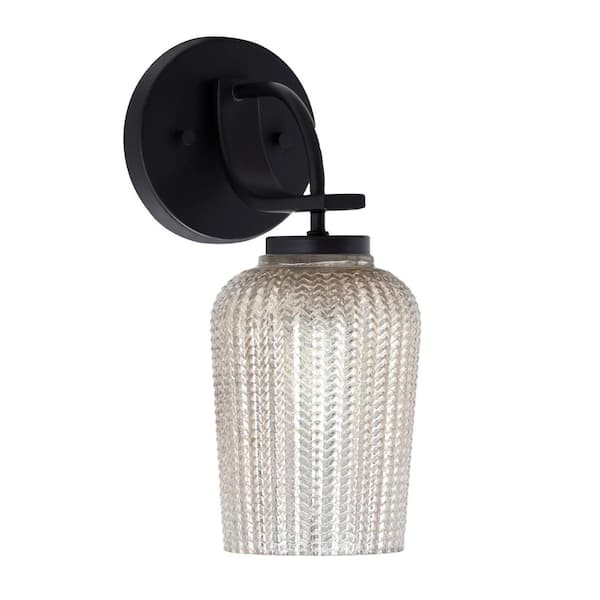 Unbranded Olympia 1-Light Matte Black Wall Sconce