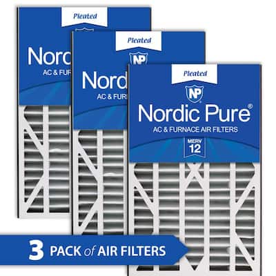 MERV 7 Case of 12 9x16x1 Synthetic Pleated Air Filter 
