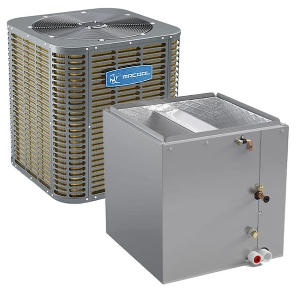 MRCOOL 2 Ton 14 SEER 24,000 BTU Split System AC R410A Downflow Coil 80%  AFUE 3 Ton 45000 BTU Multi-Speed Gas Furnace MXC1424D24GD845 - The Home  Depot