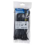 7 in. 50 lbs. UV Cable Tie in Black (100-Pack)