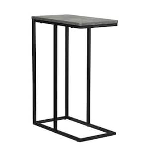 Greystone Collection 25 in. Black Side Table (1-PK)