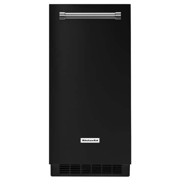 Kitchenaid Ice Machine Mini KitchenAid 15 in. 50 lb. Built-In Ice Maker in Black KUIX335HBL - The ...