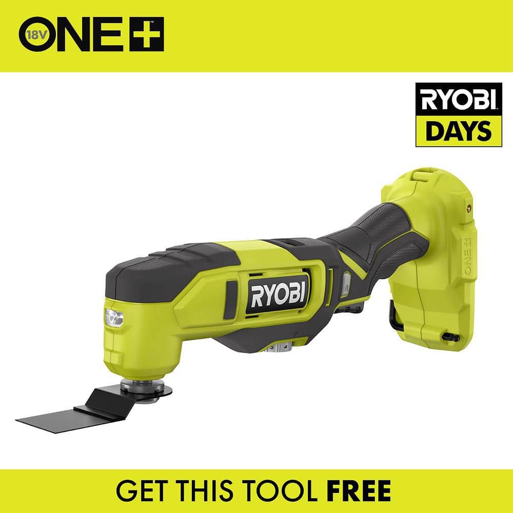 RYOBI ONE+ 18V Cordless Oscillating Multi-Tool (Tool Only) PCL430B - The Home Depot