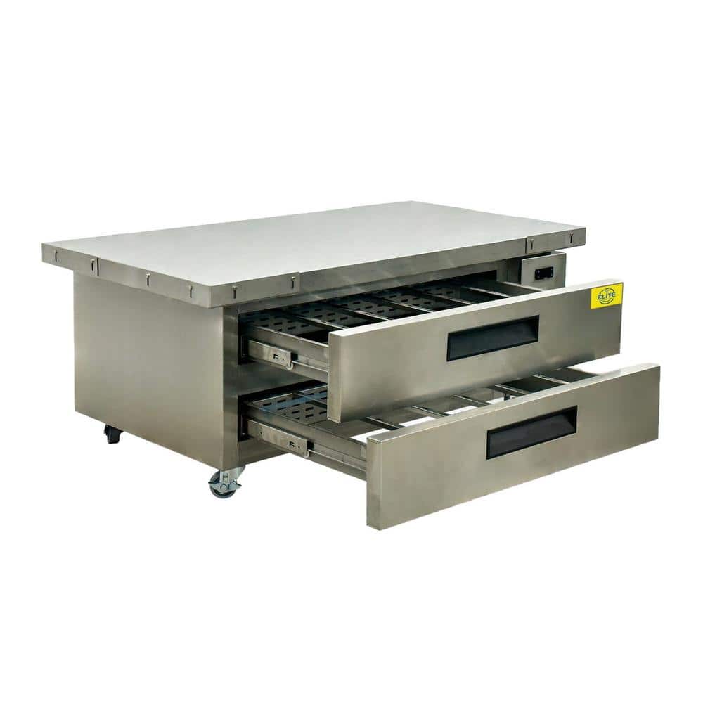 60 in. 12.7 cu. ft. Commercial NSF 2-Drawer Refrigerated Chef Base ECB52 Stainless Steel
