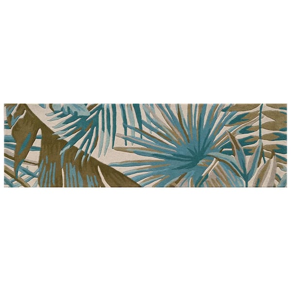 Kai Ivory 2 ft. x 8 ft. Coastal and Casual Hand-Tufted Wool Runner Rug