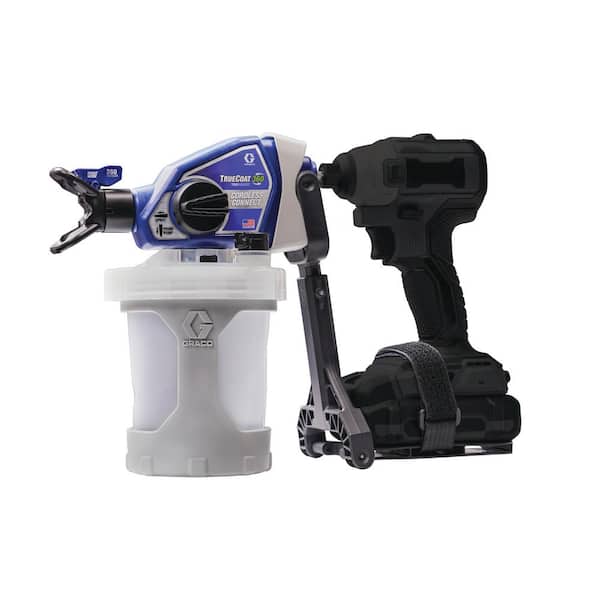 Graco TrueCoat 360-Handheld Cordless Connect Drill Sprayer with Small Project Cup