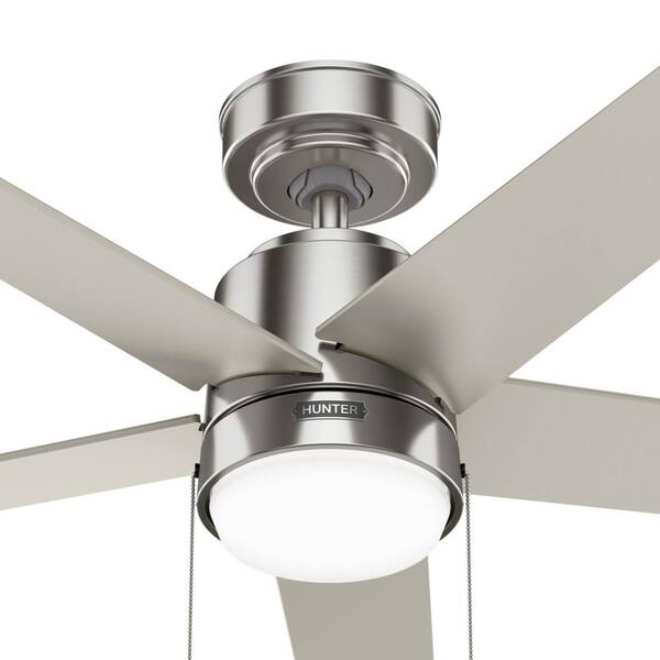 Hunter Mansilla 52 in. Indoor Brushed Nickel Standard Ceiling Fan