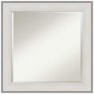 Imperial 24 in. x 24 in. Modern Square Framed White Bathroom Vanity Mirror