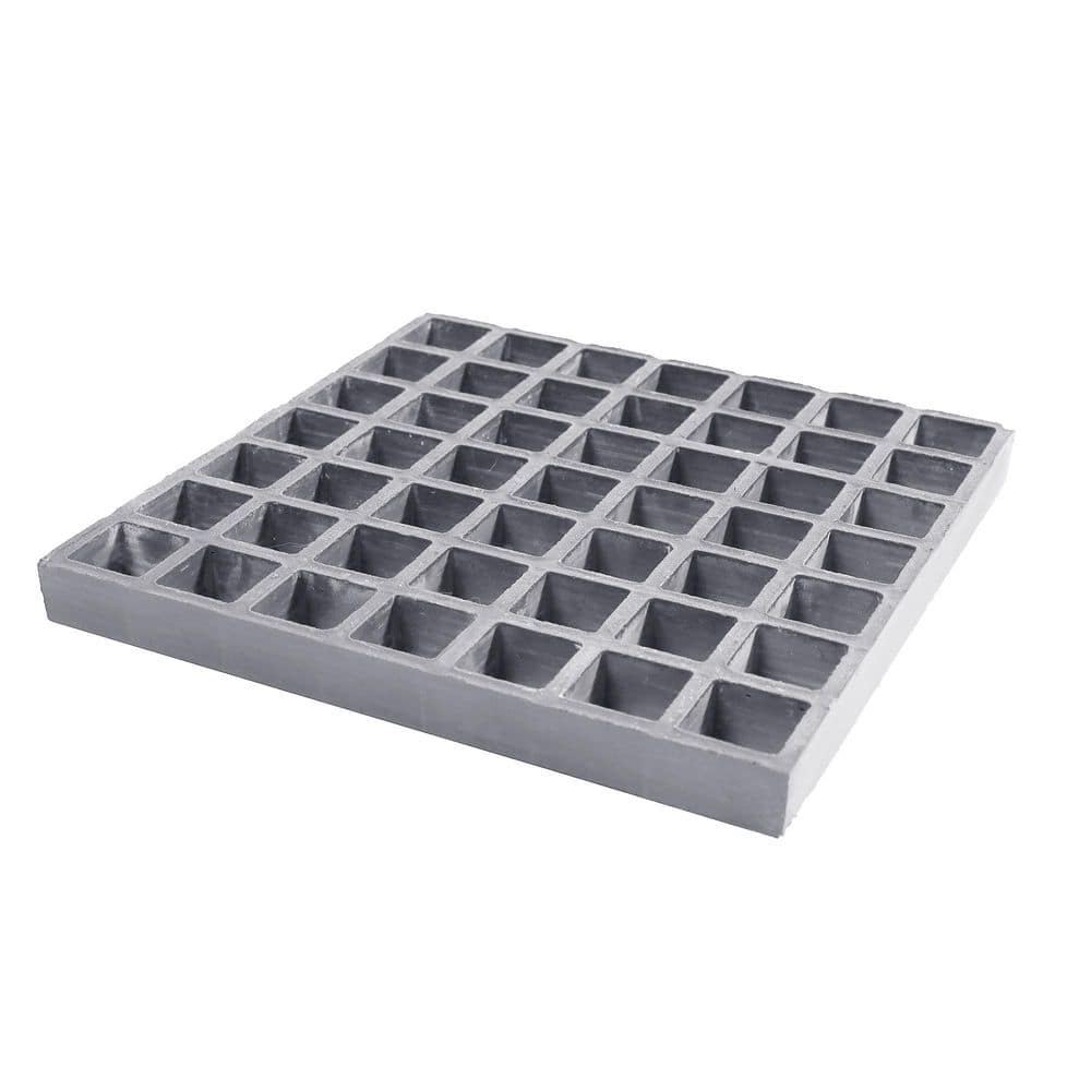 10.6 in. x 10.6 in. x 1in. PrimeSeries Fiberglass Composite Grating Deck Tile Sample, Gray price history on PriceWatchPro