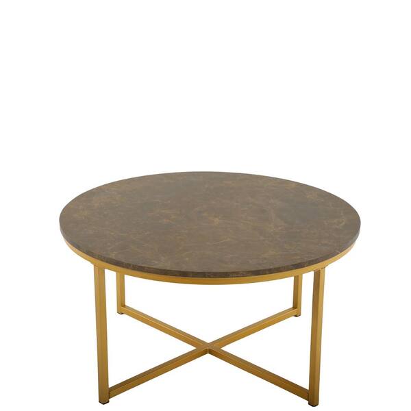 round cross leg coffee table