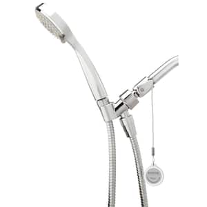 3-Spray Patterns Wall Mount Massage Handheld Shower Head with 1.5 GPM with Thermostatic Valve in Chrome