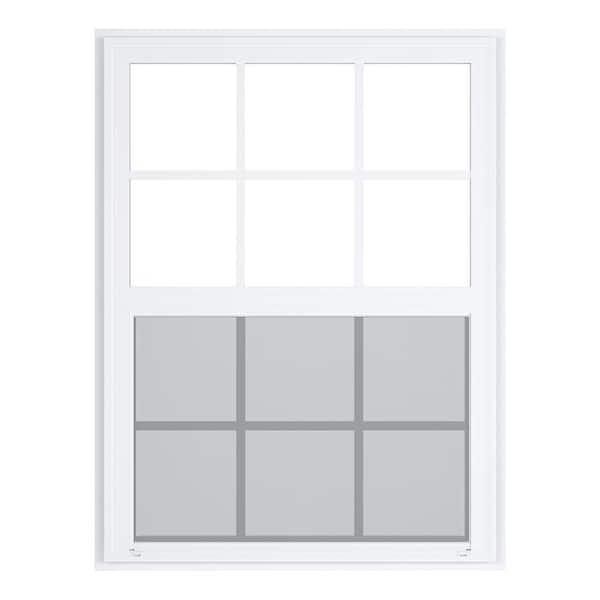 Ply Gem 35.5 in. x 47.5 in. 500 Series White Vinyl Single Hung
