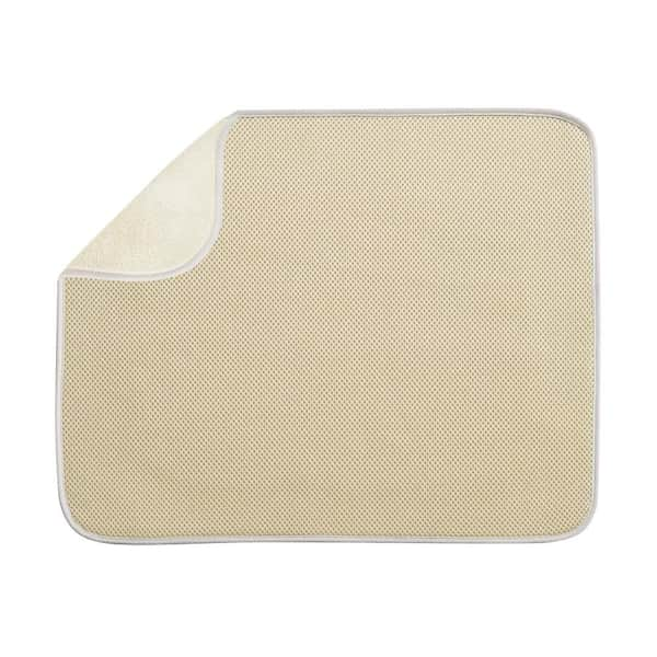 interDesign iDry 18 in. x 16 in. Large Kitchen Mat in Wheat/Ivory-40130 ...