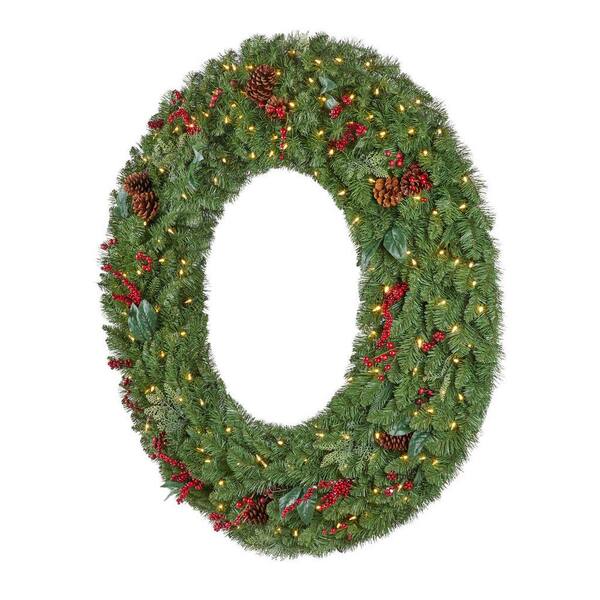 light up wreath home depot