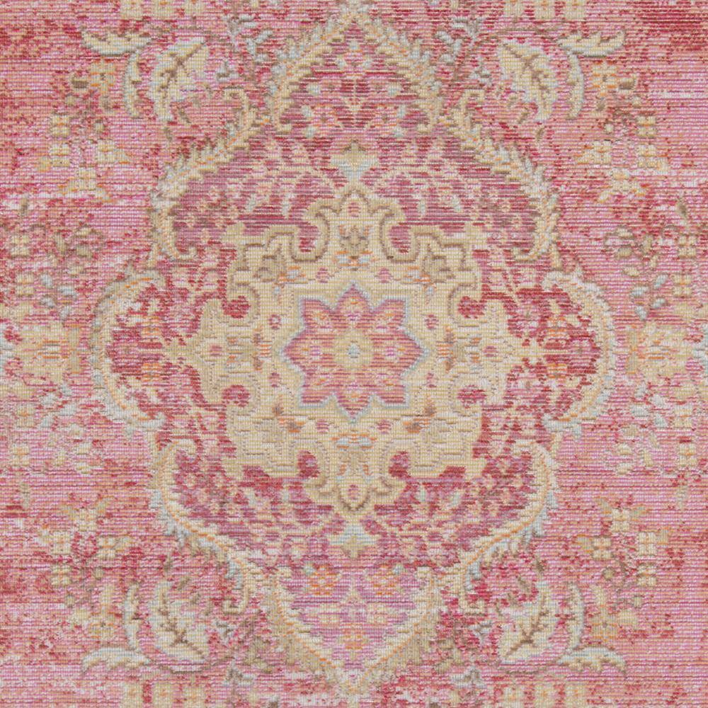 Serenity Pink Flat Woven Synthetic 4' x 6' Area Rug