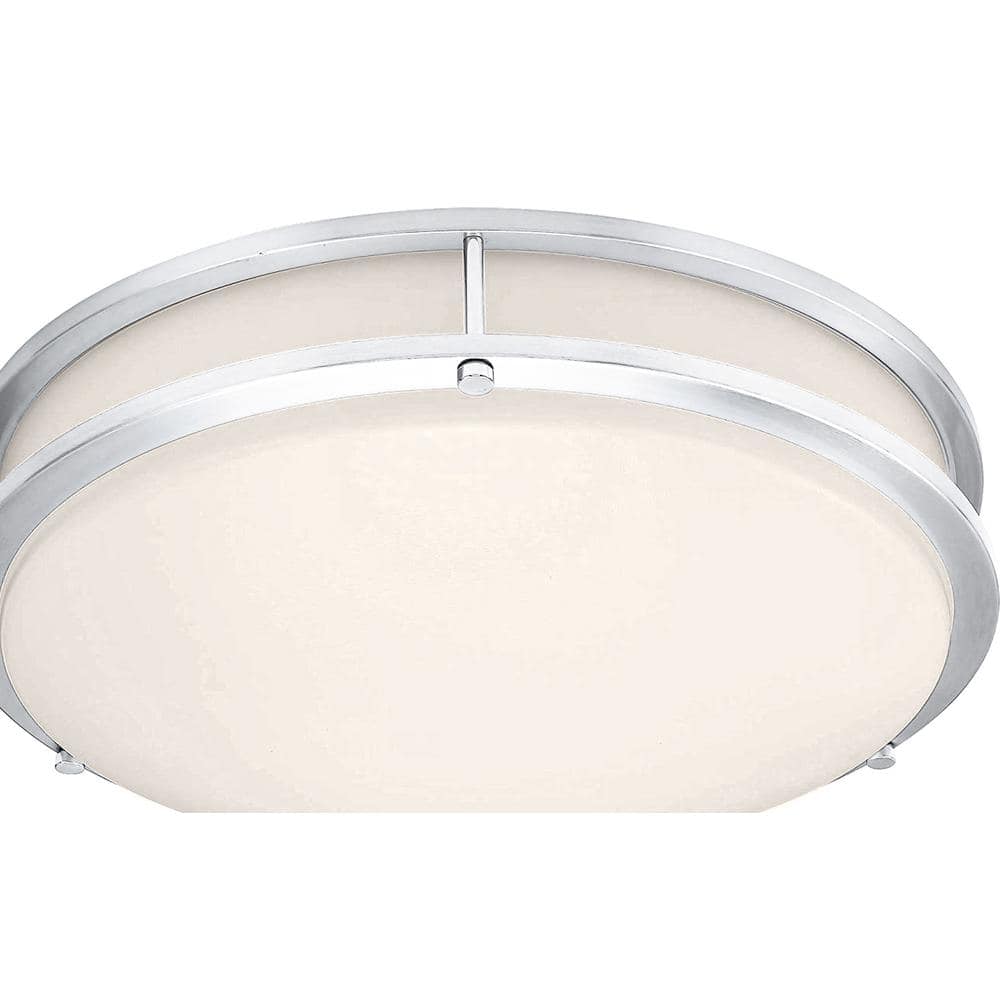 Solero II 14'' Chrome LED Flush Mount Ceiling Light