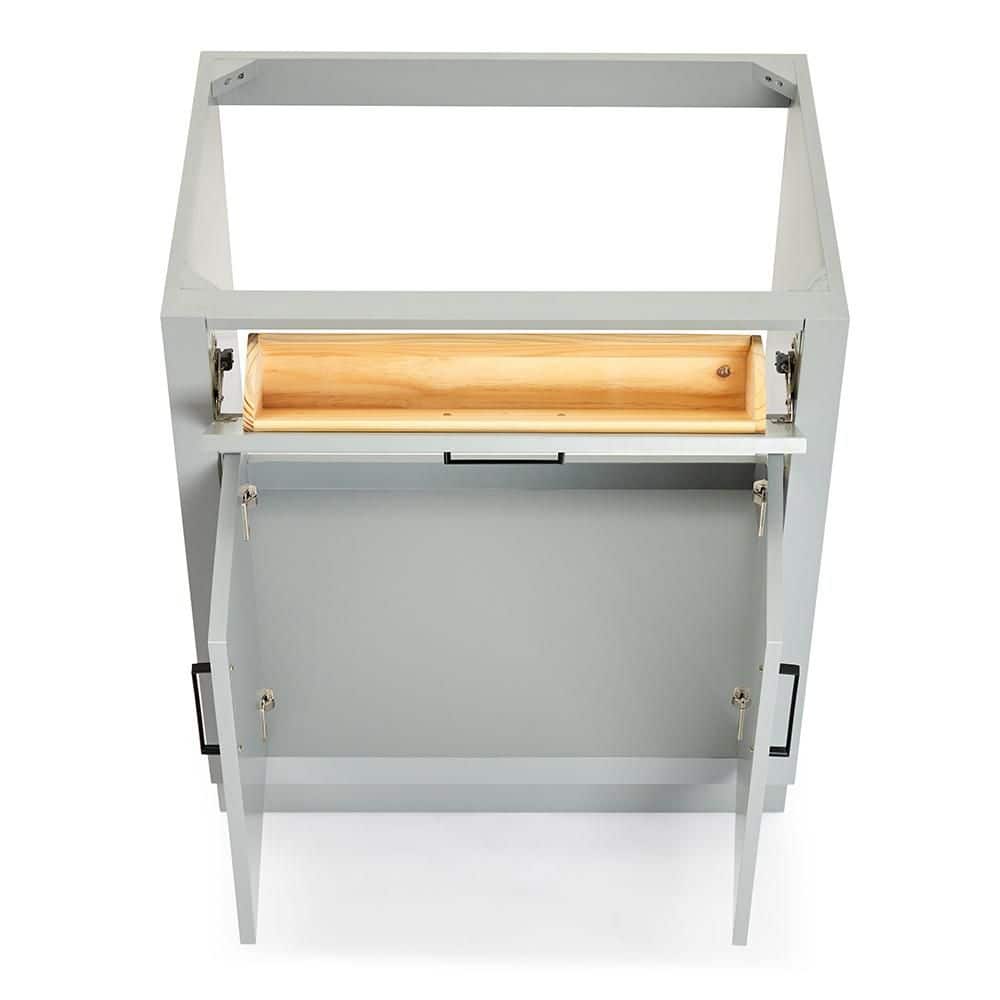 Hepburn 30" Gray Hardwood Single Freestanding Vanity Cabinet