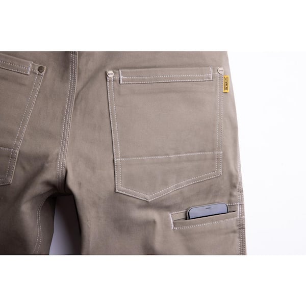 Chinos grey plain design double-side round insert front pockets & jetted  back pocket comfort fit cotton trousers