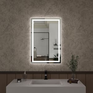 Spring 20 in. W x 30 in. H Rectangular Frameless LED Wall Bathroom Vanity Mirror
