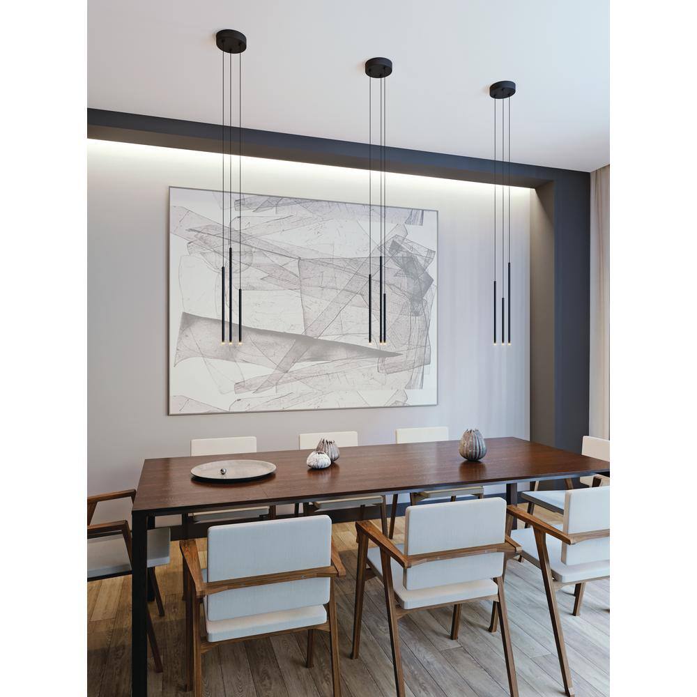 Eclipse 18" High Black LED Pendant Light for Indoor/Outdoor Use