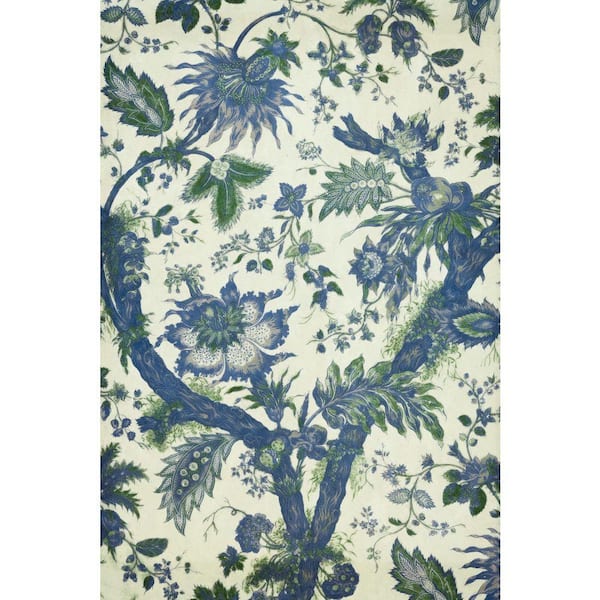 VENICE BEACH Collections Royal Blue and Emerald Botanical by Grotto Studios Unframed Graphic Print Abstract Poster Art Print 24 in. x 36 in.