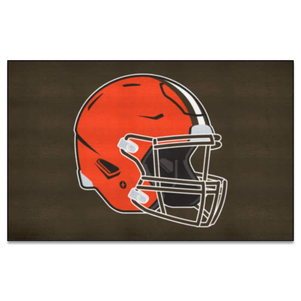 FANMATS Cleveland Browns Brown 4 ft. x 6 ft. Plush Area Rug 36163 - The  Home Depot