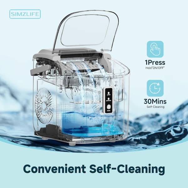 ICE CUBE❗️ SIMZLIFE 9.5 in. 34 lb. Nugget Ice Countertop Portable Ice