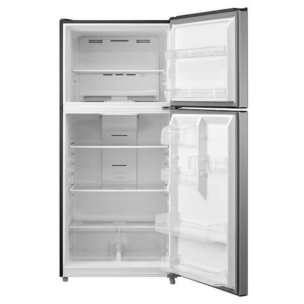 30 in. 18 cu. ft. Standard depth Top Freezer Refrigerator in Stainless Steel look