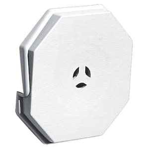 6.625 in. x 6.625 in. #001 White Surface Mounting Block