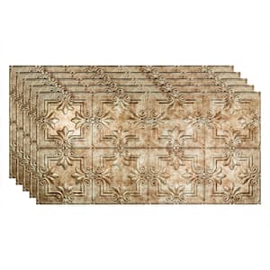 Regalia 2 ft. x 4 ft. Glue Up Vinyl Ceiling Tile in Bermuda Bronze (40 sq. ft.)