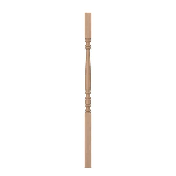 1.75 in. D x 1.75 in. W x 42 in. L Unfinished Poplar Wood Baluster
