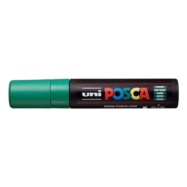 POSCA PC-17K Extra Broad Rectangular Chisel Paint Marker, Green 076823 -  The Home Depot