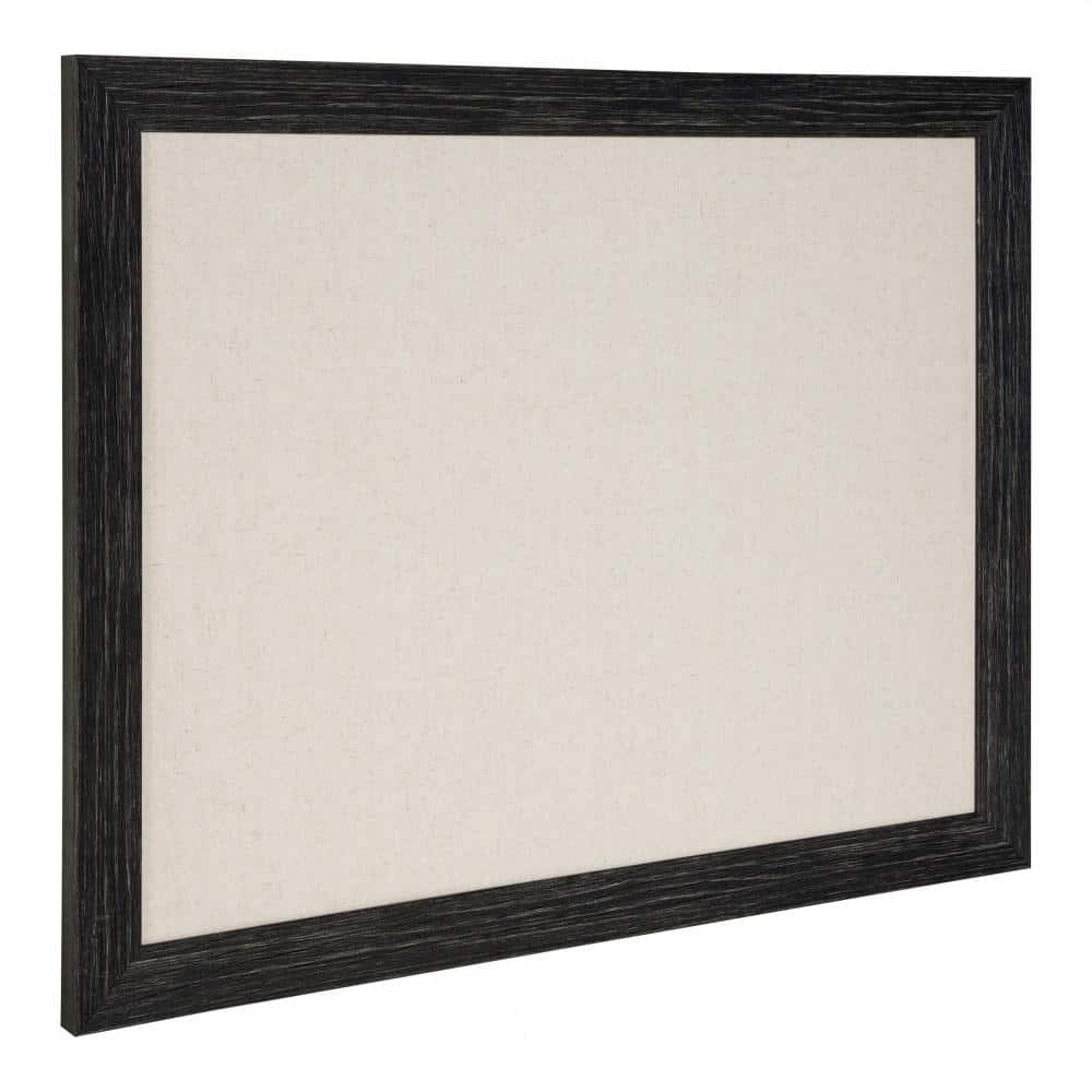 DesignOvation Beatrice Black Fabric Pinboard Memo Board 217356 - The ...