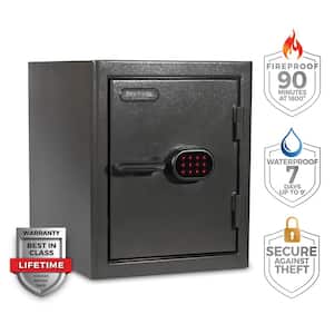Diamond 2.2 cu. ft. Fireproof/Waterproof Home and Office Safe with Combination Lock, Dark Gray Hammertone Finish