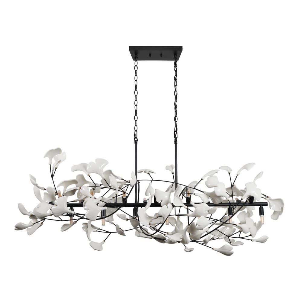Elegant 21-Light Black Modern Chandelier for Living Room Dining with no bulbs included price history on PriceWatchPro