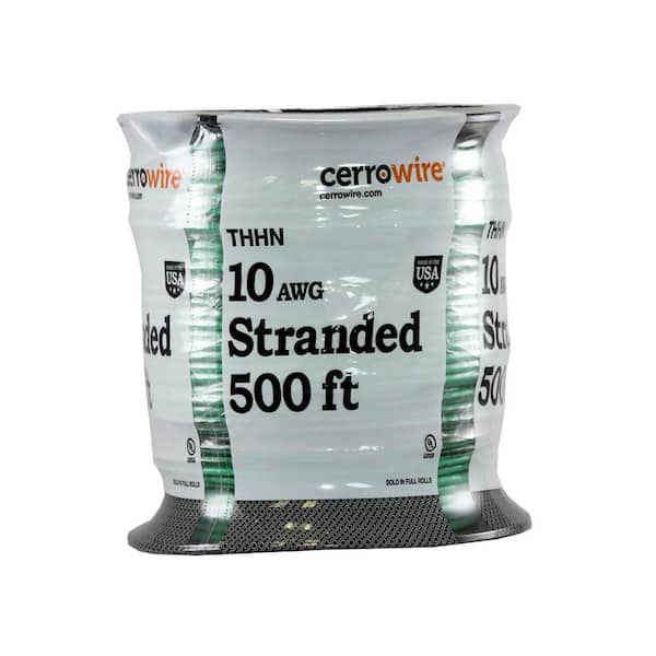 Cerrowire 500 ft. 8 Gauge Green Stranded Copper THHN Wire 112-4005J - The  Home Depot