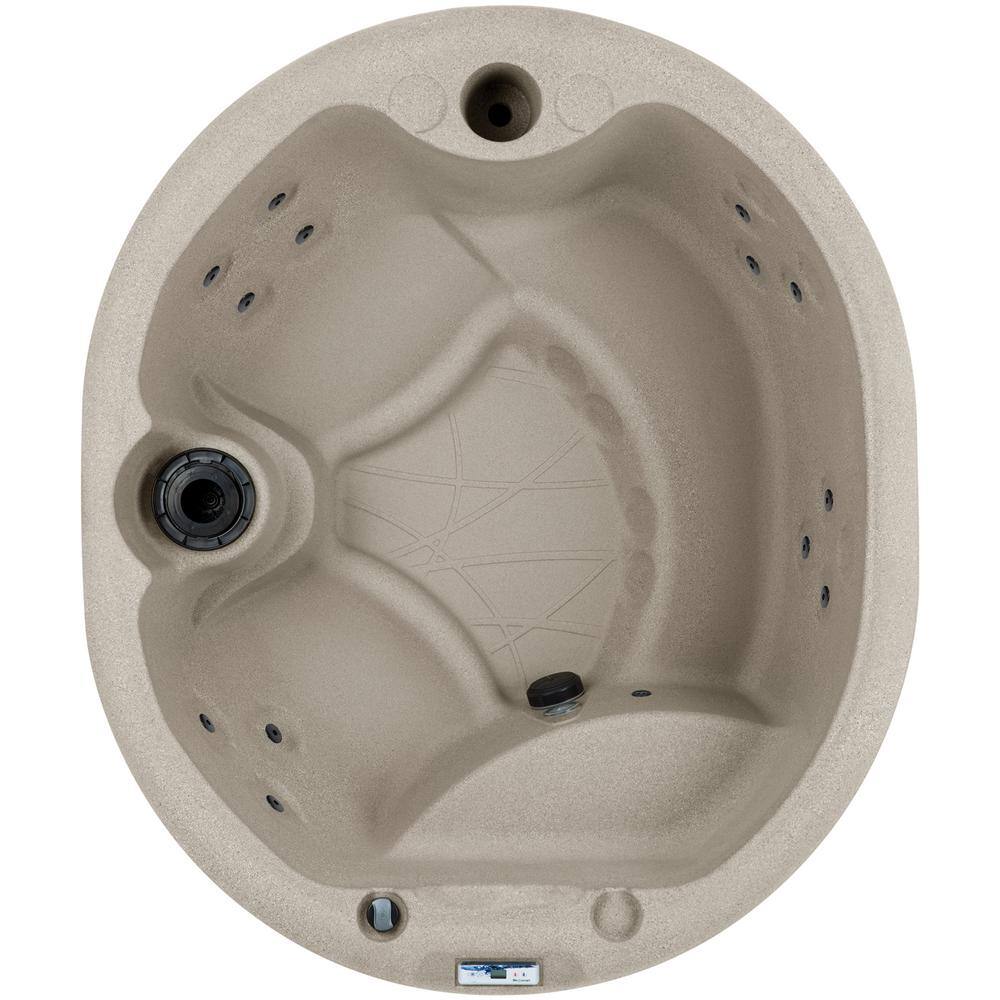 Sand Circular 4-Person 13-Jet Plug and Play Hot Tub