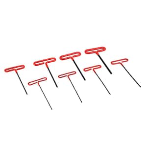 3/32 in. to 1/4 in. Cushion Grip T-Handle Hex Key Set (8-Piece)