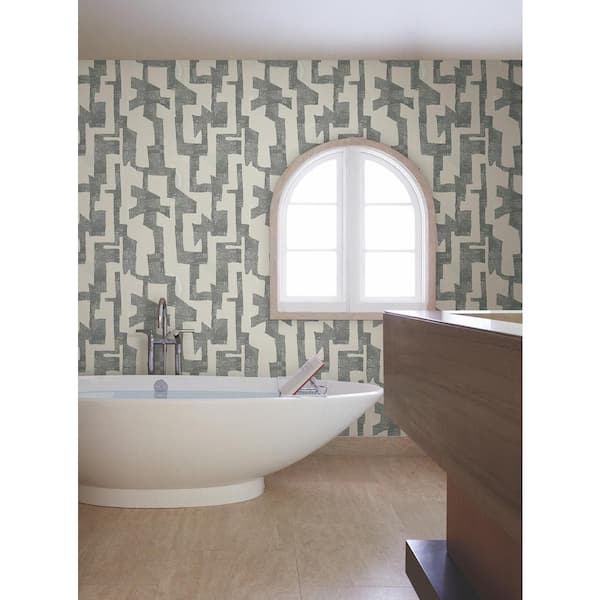 York Wallcoverings Ivory Contour Metallic Non-pasted Non-Woven Paper  Wallpaper OI0701 - The Home Depot
