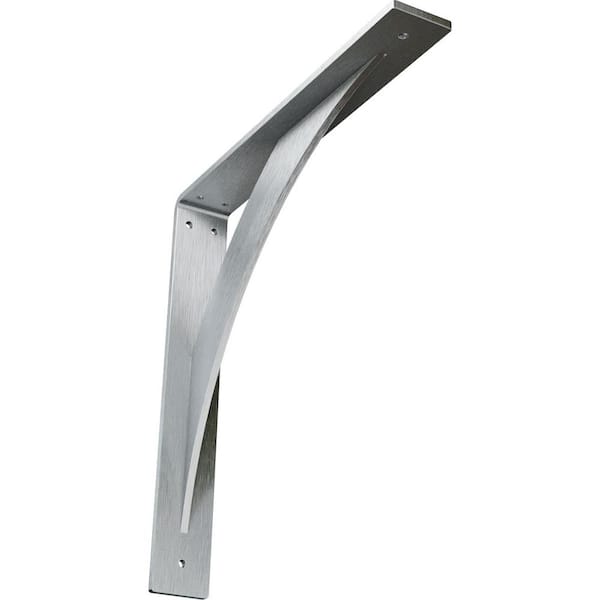 Ekena Millwork 14 in. x 2 in. x 14 in. Steel Unfinished Metal Legacy Bracket