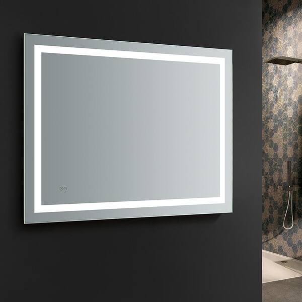Fresca Santo 48 in. W x 36 in. H Frameless Rectangular LED Light 
