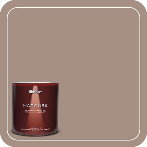 BEHR MARQUEE 1 qt. #ECC-56-1 Beach Cabana Matte Interior Paint & Primer