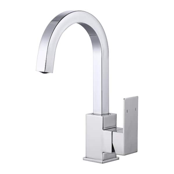 ARCORA Single Handle Stainless Steel Bar Faucet Deckplate Not Included in Chrome