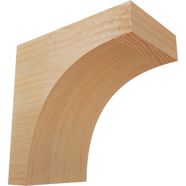 Ekena Millwork 6 in. x 10 in. x 10 in. Douglas Fir Huntington Rough Sawn Corbel